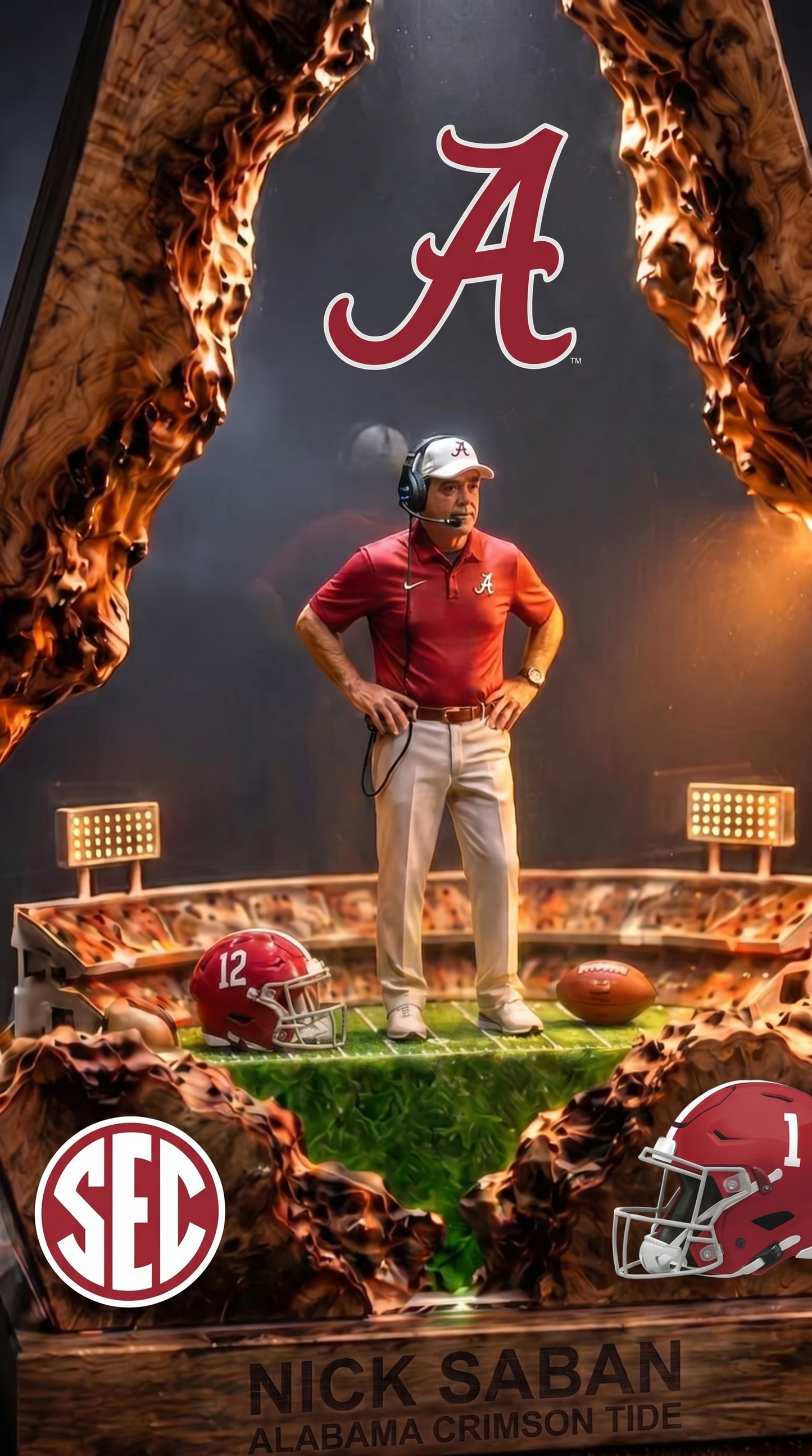 Nick Saban ~ Alabama Crimson Tide (PRE-ORDER)