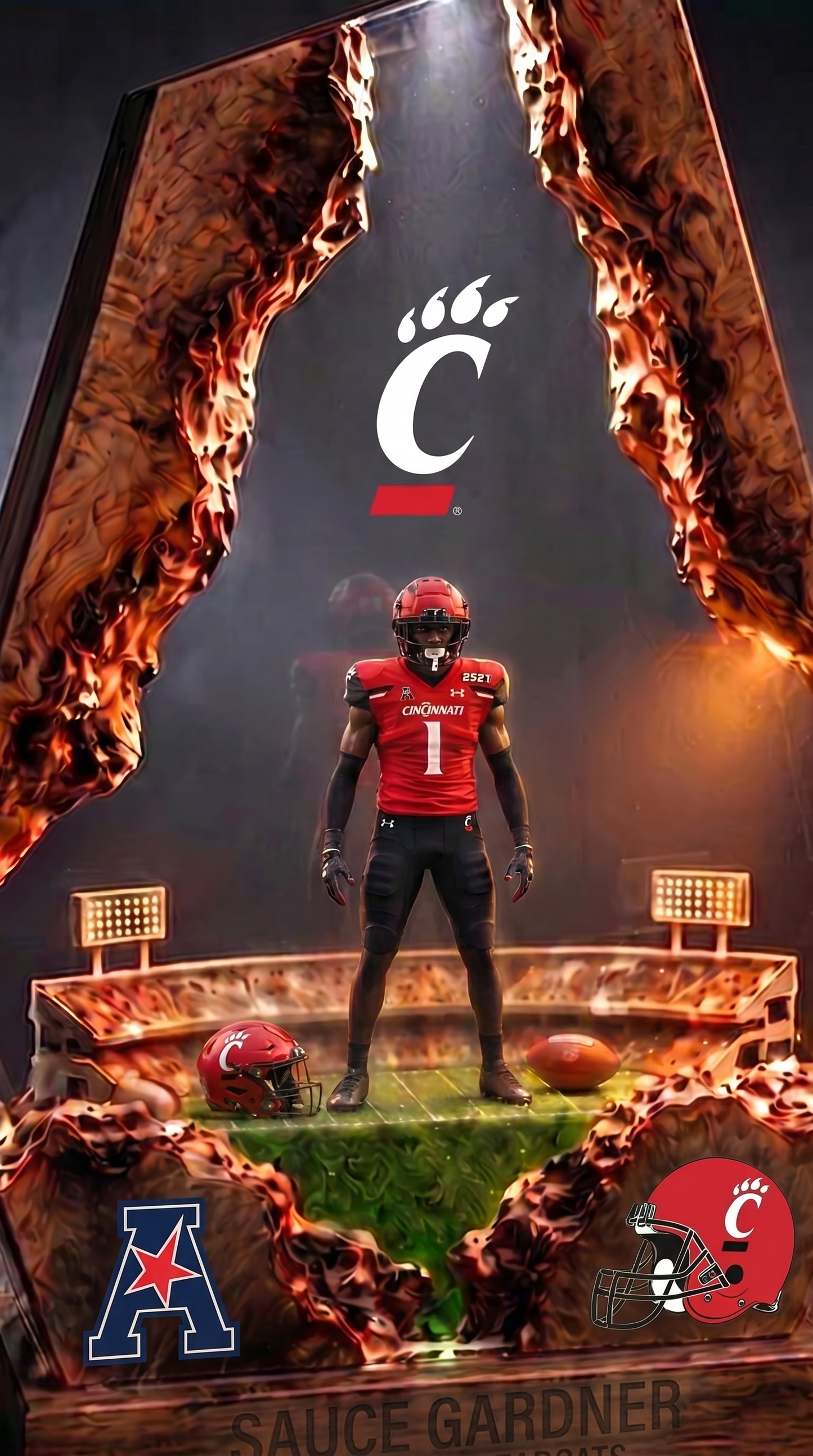 Sauce Garnder ~ Cincinnati Bearcats (PRE-ORDER)
